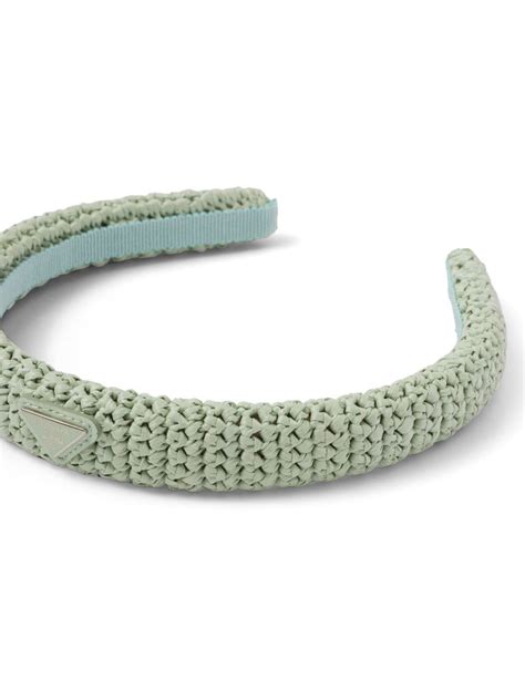 green prada headband|farfetch prada headband.